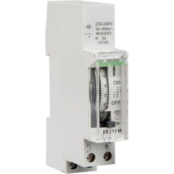 Χρονοδιακόπτης ημερήσιος mini μηχανικός χωρίς εφεδρεία