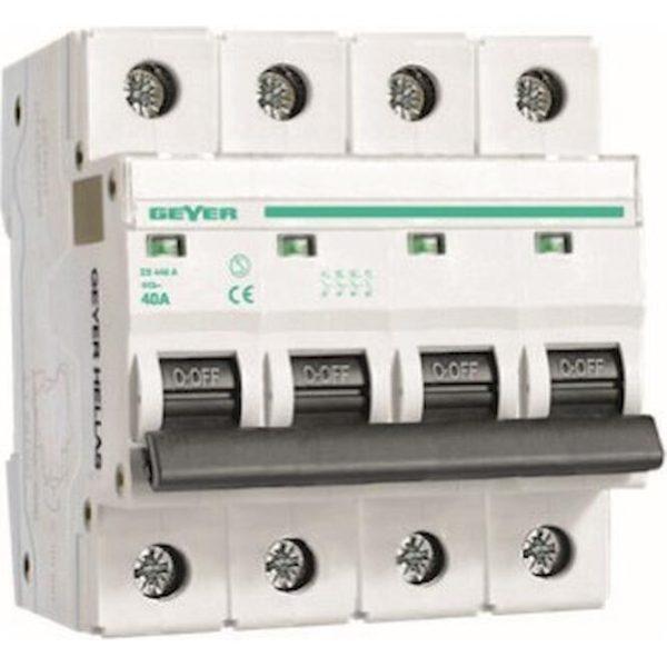 Διακόπτης φορτίου ράγας 4P 125A