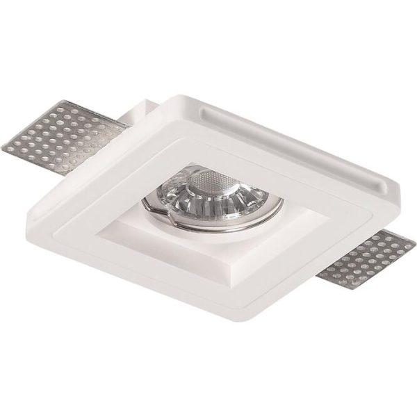 Γύψινο τετράγωνο spot 1xGU10 100x100mm