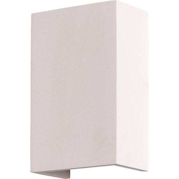 Γύψινη τετράγωνη απλίκα Up-Down H160 1xG9 100x160mm