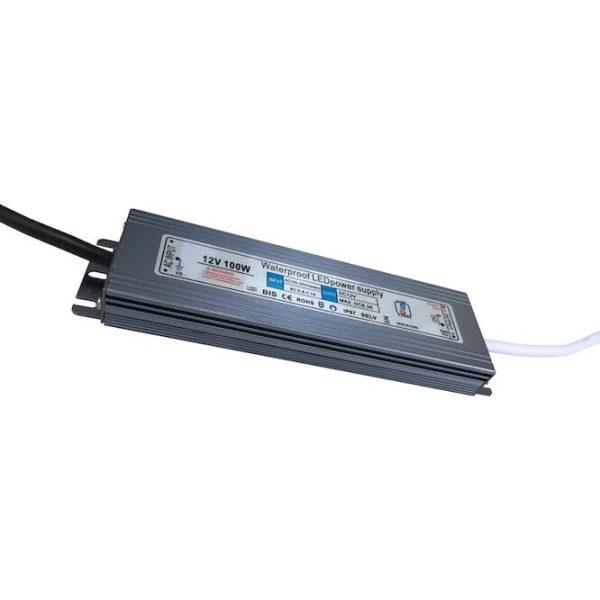 Στεγανό Τροφοδοτικό 100W 12V DC IP67