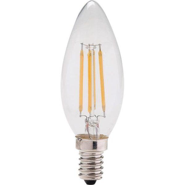 Λάμπα LED Κερί Filament C35 4W E14 2700K 470lm