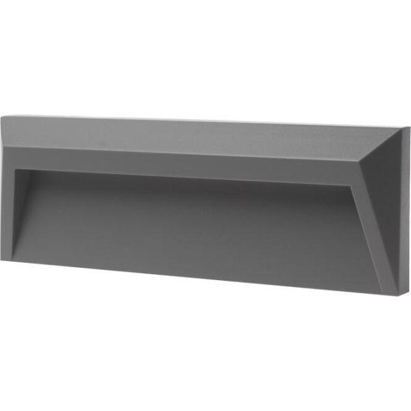 Απλίκα LED 1.6W 3000K 140lm 230x80 IP54 ασημί