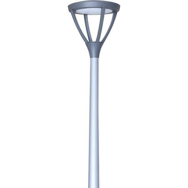 Lance LED Φωτιστικό Πλατείας Νίκελ 60W Λευκό Ημέρας