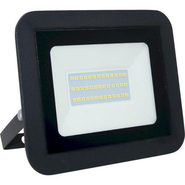Προβολέας LED 30W 3000K 2550lm IP65 Μαύρος