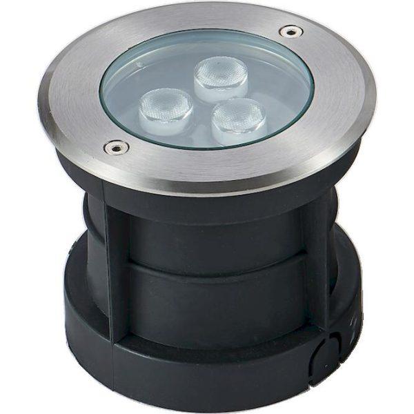 Στεγανό Φωτιστικό LED δαπέδου 6W Θερμό Λευκό Φ120mm