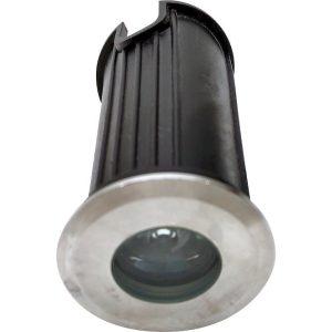 Στεγανό Φωτιστικό LED δαπέδου 1W Θερμό Λευκό Φ38mm