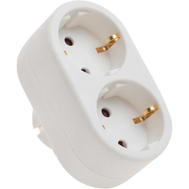 odl-ebx-8a_4 Αντάπτορας 1 σε 2 Θέσεις Σούκο Λευκό