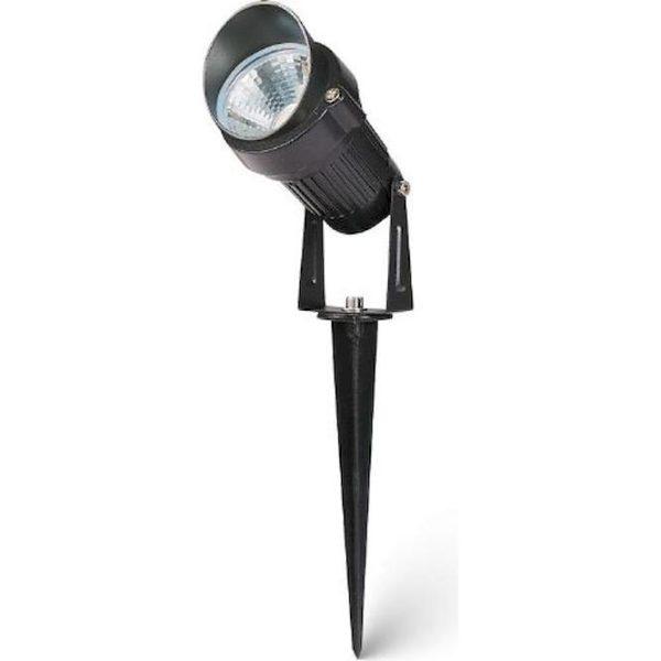 Στεγανό Φωτιστικό LED κήπου με καρφί Μαύρο 5W Μπλε Φωτισμός