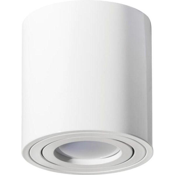 Επίτοιχο spot στρογγυλό GU10 85x115mm Λευκό