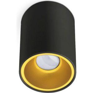 Επίτοιχο spot στρογγυλό Trio90L GU10 Μαύρο 254mm