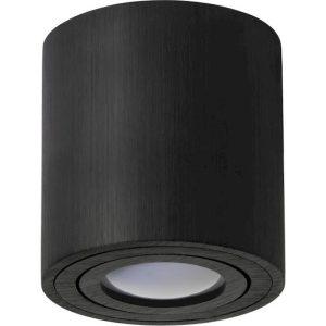 Επίτοιχο spot στρογγυλό GU10 96x125mm Μαύρο