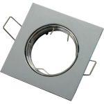 Ρυθμιζόμενη τετράγωνη Βάση σποτ GU10 Νίκελ