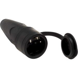 Ρευματοδότης σούκο με κάλυμμα Μαύρος  ΙΡ44 16Α 250V