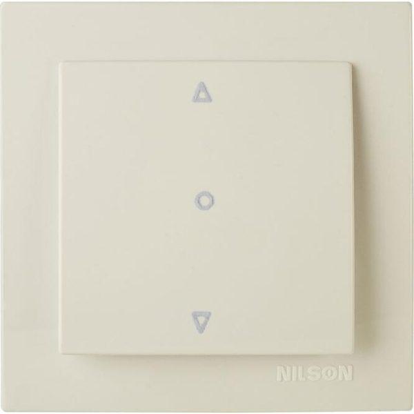 NILSON Μπεζ διακόπτης ρολλών μονός